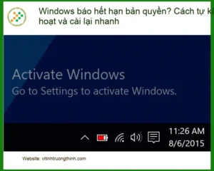 Windows báo hết hạn bản quyền? Cách kích hoạt nhanh – Tự xử lý