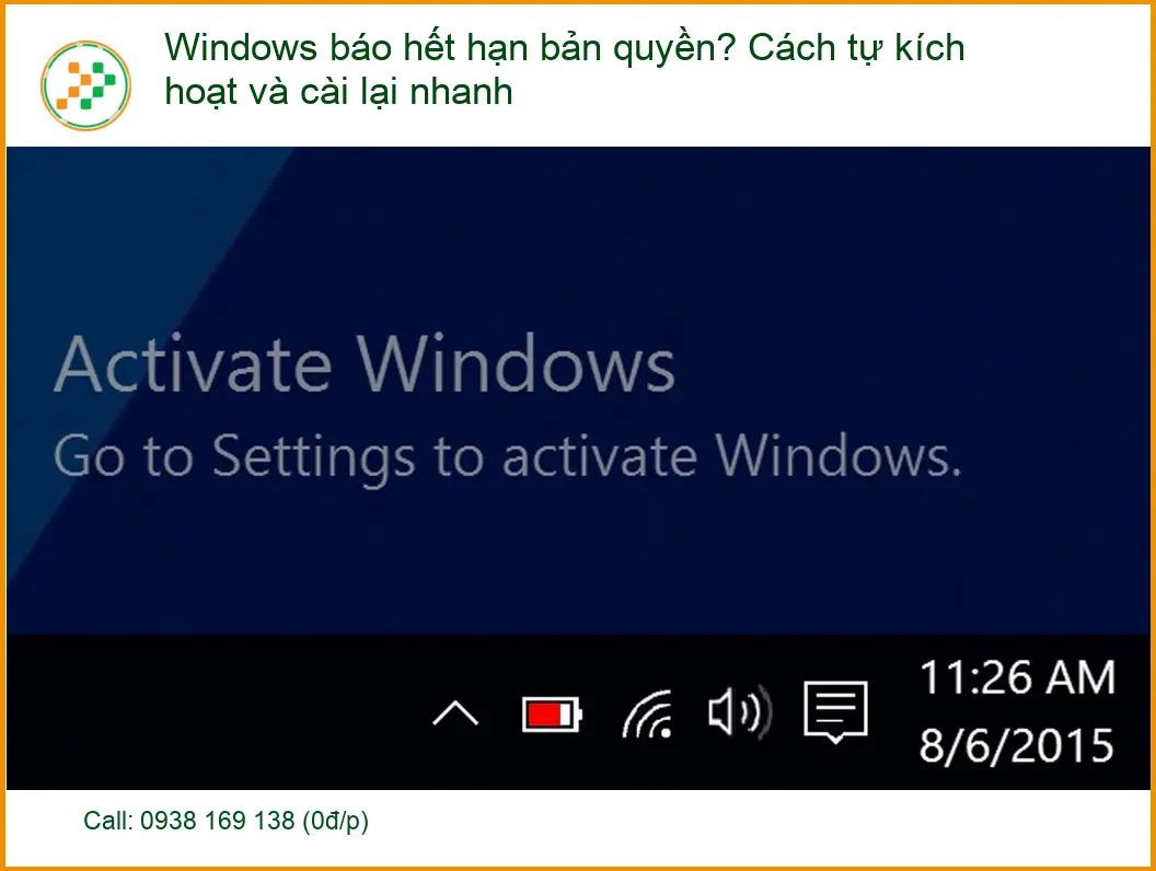 Windows báo hết hạn bản quyền? Cách tự kích hoạt, cài nhanh - Hỗ trợ Vi Tính