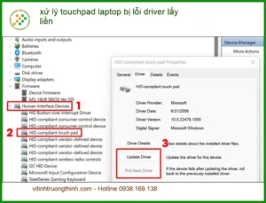 Sửa Laptop xử lý touchpad lỗi driver lấy liền – Trung tâm hỗ trợ TPHCM