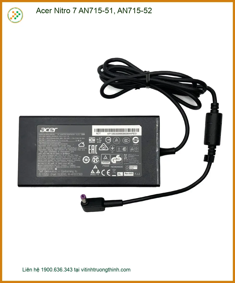 Sạc Laptop ACER Acer Nitro 7 AN715-51, AN715-52