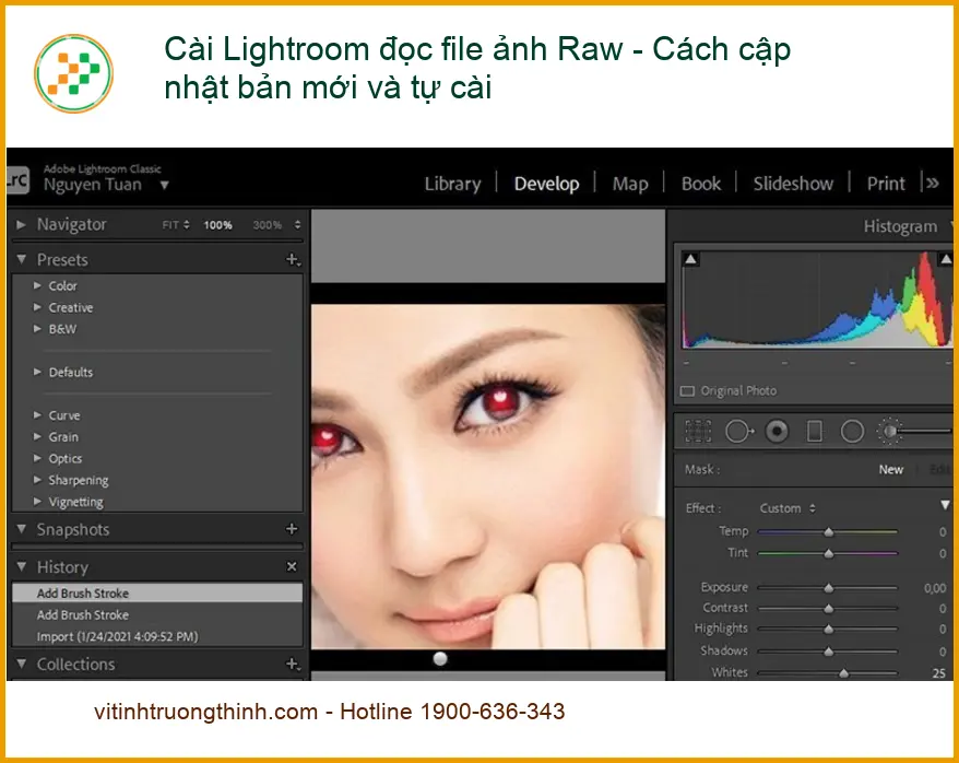 Thủ thuật Cài Lightroom đọc Raw, cập nhật mới - Tự xử lý tại nhà