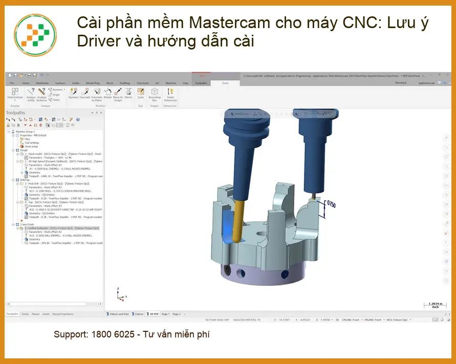 Thủ thuật Cài Mastercam máy CNC: Lưu ý Driver - Trung tâm hỗ trợ