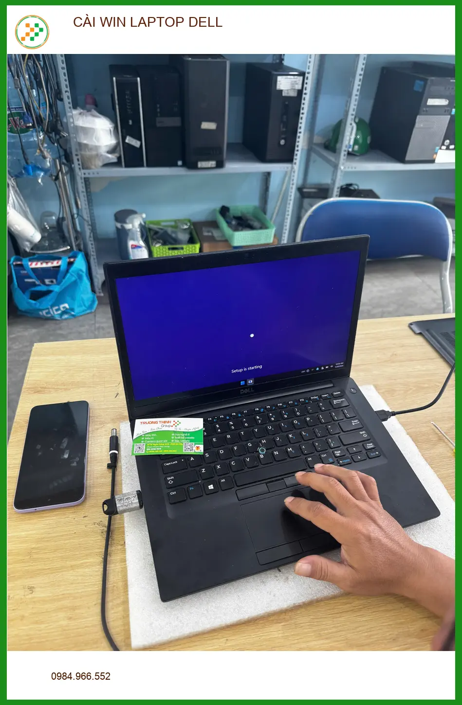 Trung tâm cài win laptop Dell Quận 10 lấy ngay - Chị Ngọc cần gấp ảnh thực tế 1
