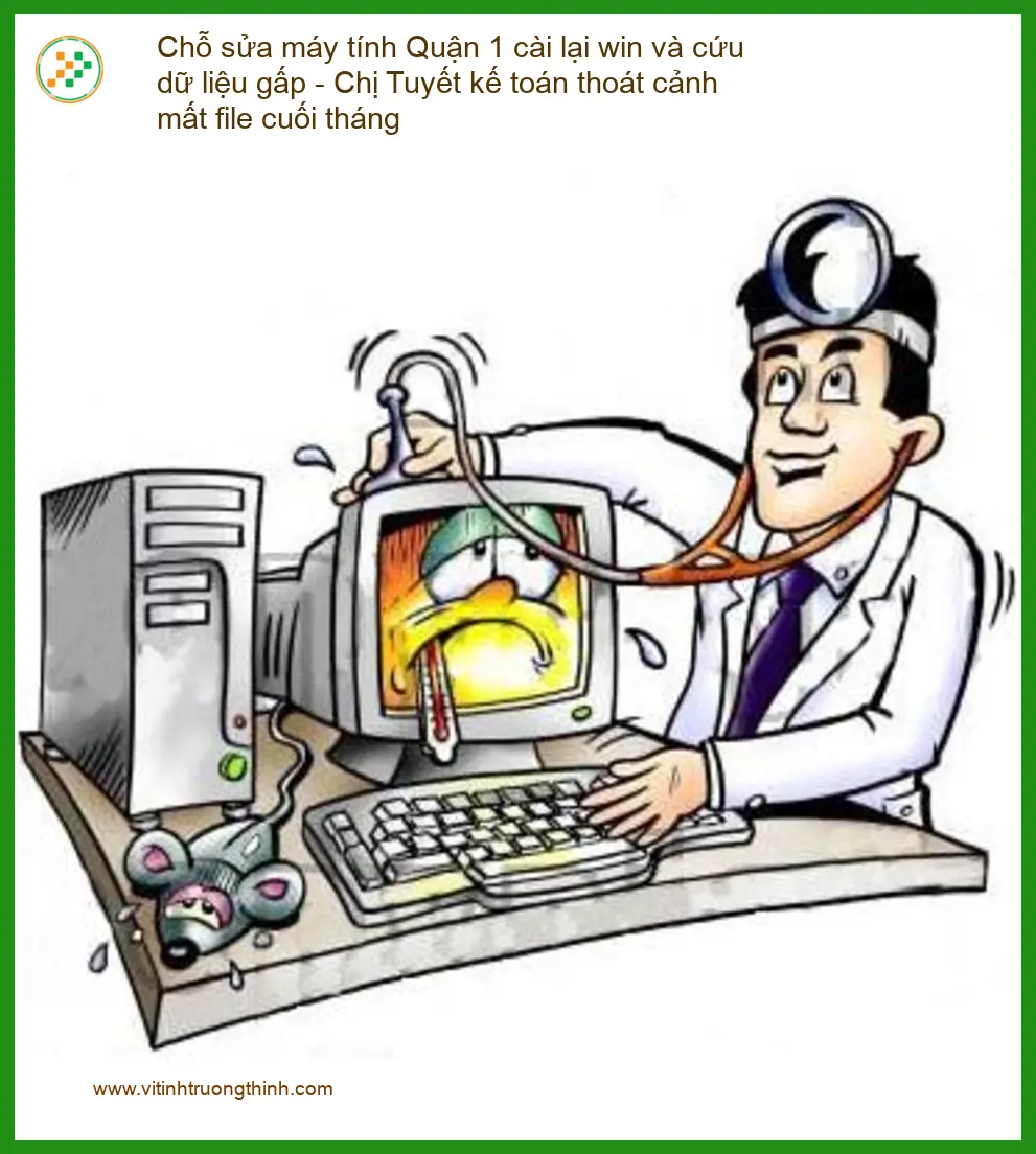 Sửa máy tính Chỗ sửa Quận 1 cài win, cứu dữ liệu gấp - Thợ tận nơi