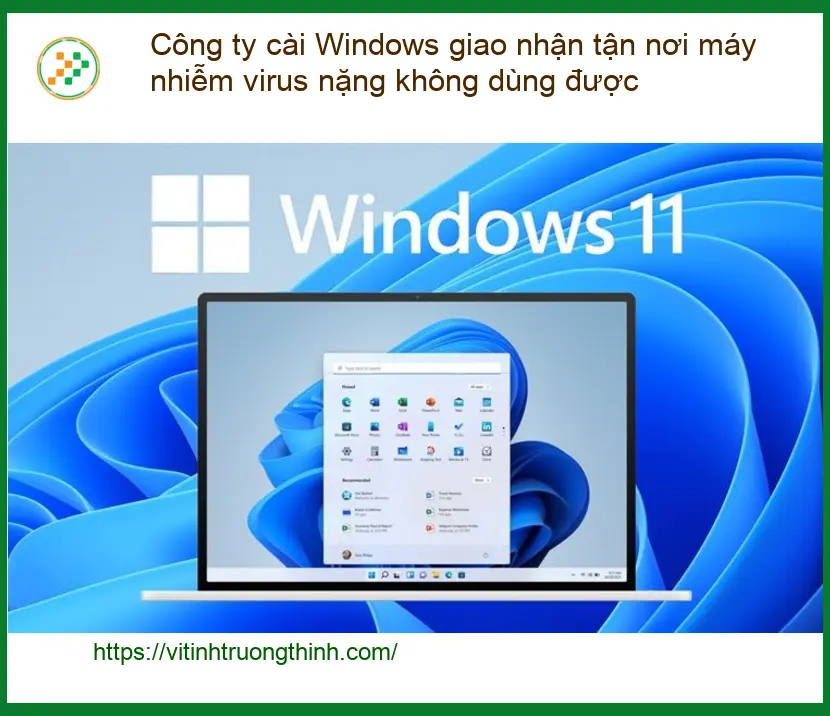 Windows Công ty cài tận nơi máy nhiễm virus nặng - Dịch vụ khắc phục lấy liền