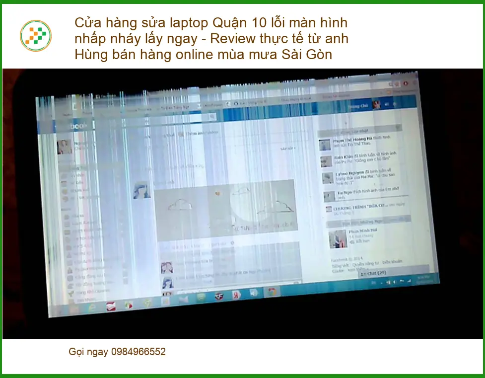 Sửa máy tính Quận 10 lỗi màn hình nhấp nháy lấy ngay - Cửa hàng
