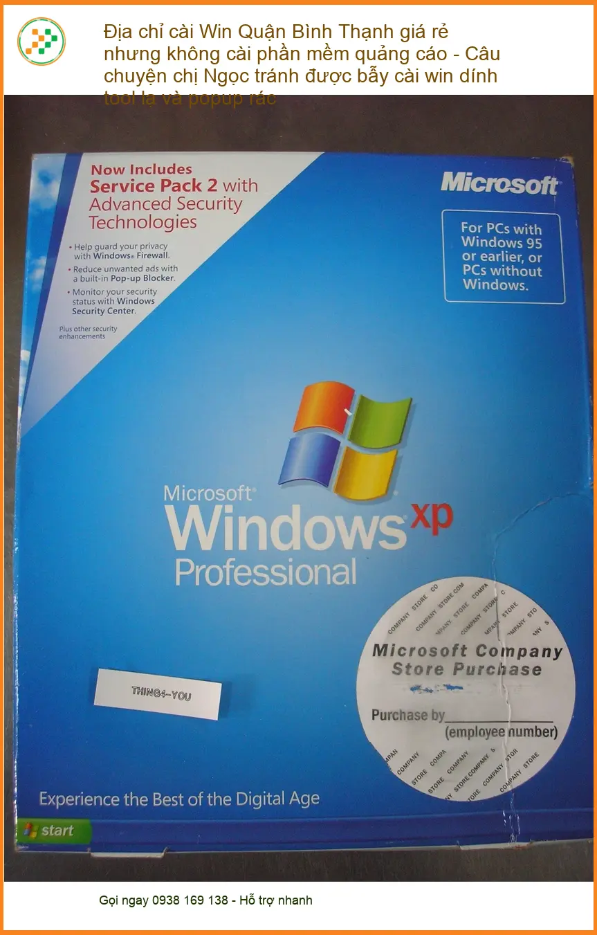 Windows Địa chỉ cài Win Quận Bình Thạnh không quảng cáo - Trung tâm hỗ trợ uy tín