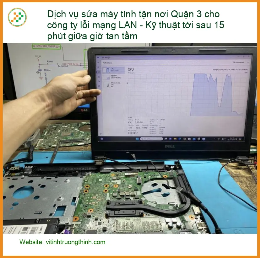 Sửa máy tính Dịch vụ sửa tận nơi Quận 3 lỗi mạng LAN - Gọi thợ xử lý gấp
