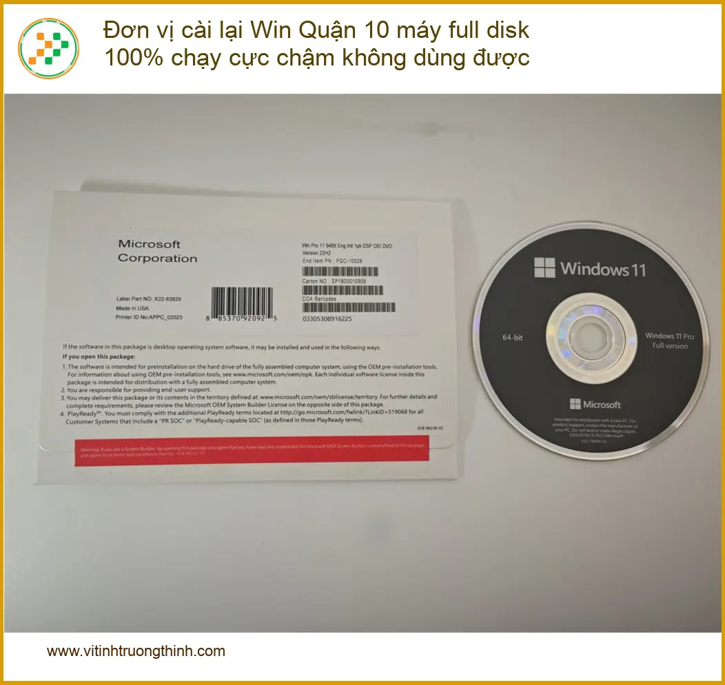Windows Đơn vị cài lại Win Quận 10 máy full disk 100% - Trung tâm hỗ trợ nhanh