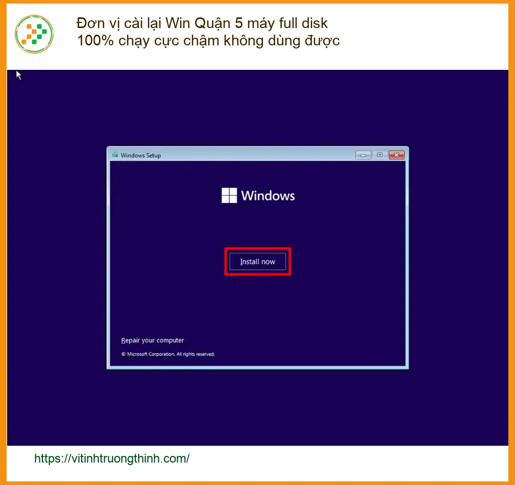 Windows Đơn vị cài lại Win Quận 5 máy full disk 100% - Trung tâm hỗ trợ gần đây