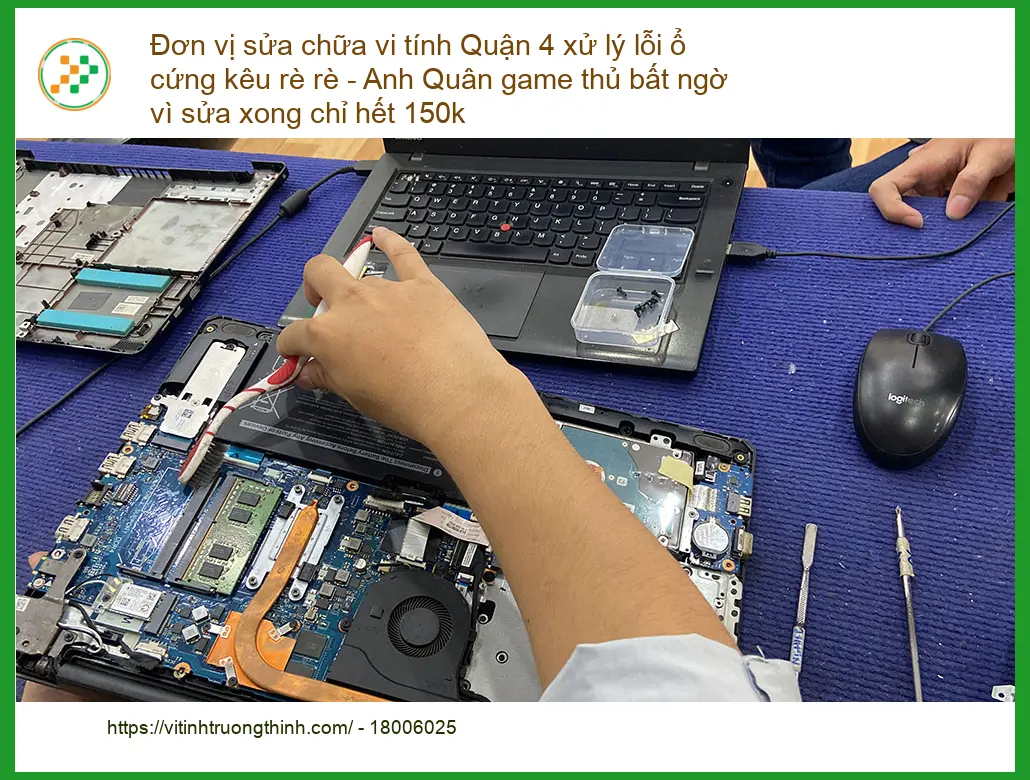 Sửa máy tính Quận 4 xử lý lỗi ổ cứng kêu rè - Địa chỉ trung tâm uy tín