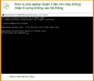 Sửa Laptop Quận 2 tận nơi máy không nhận ổ cứng – Trung tâm hỗ trợ kỹ thuật nhanh