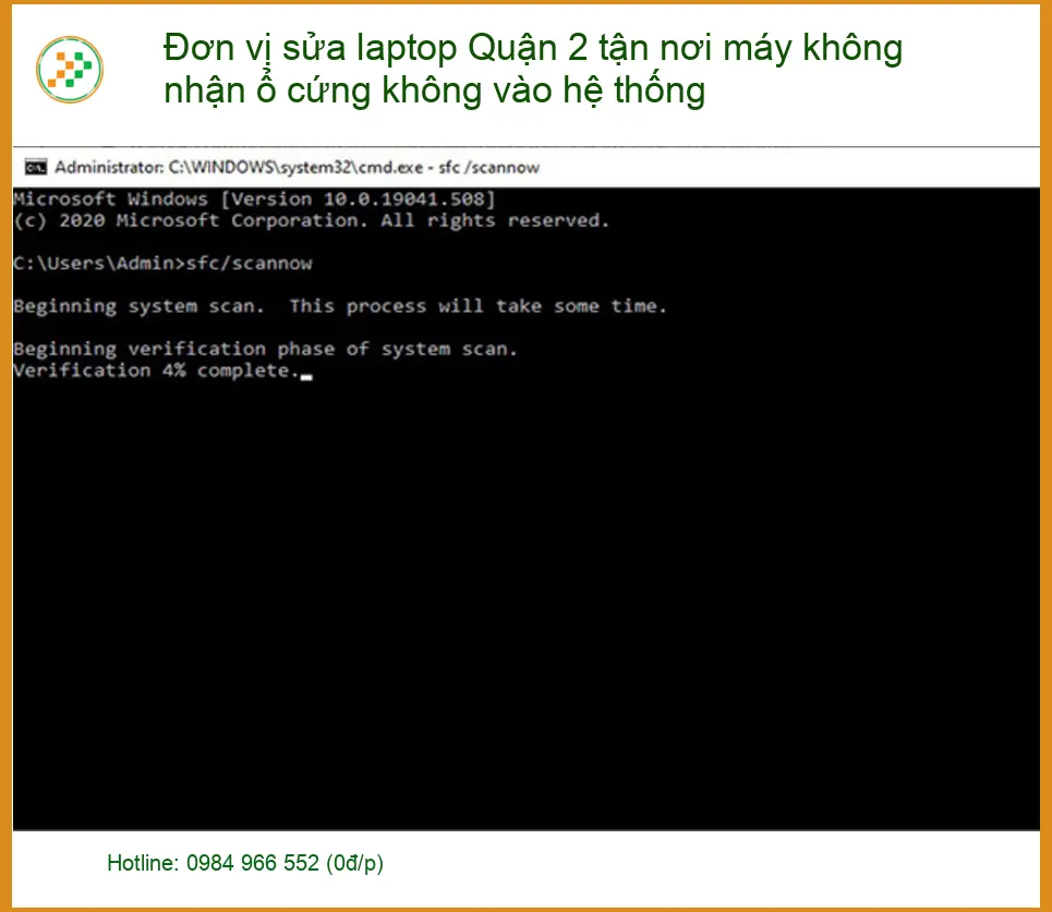 Sửa Laptop Quận 2 tận nơi máy không nhận ổ cứng - Trung tâm hỗ trợ kỹ thuật nhanh