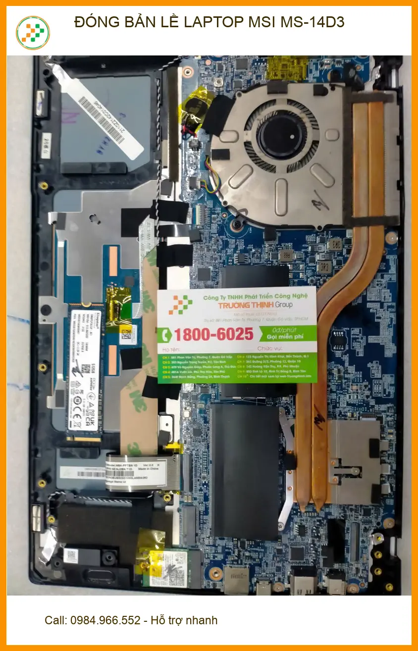 Anh Quang review dịch vụ sửa bản lề laptop MSI MS-14D3 Quận 12 uy tín