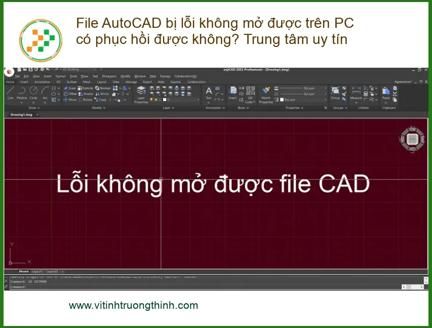 Khôi Phục Dữ Liệu File AutoCAD bị lỗi PC - Gọi ngay thợ cứu dữ liệu lấy liền