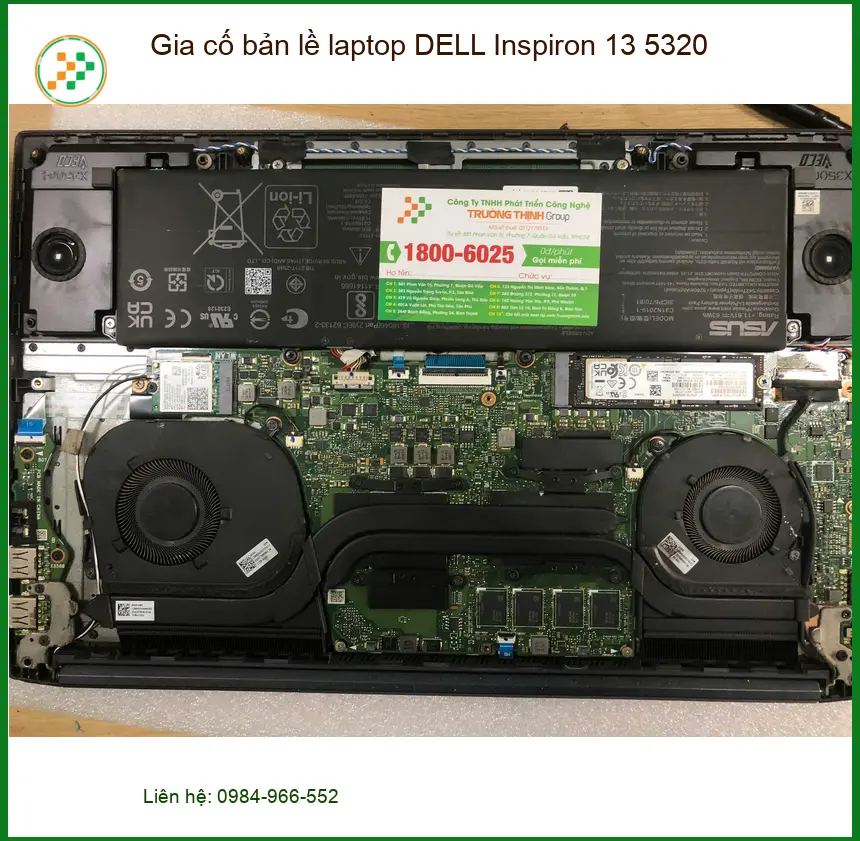 Tiệm gia cố bản lề laptop DELL Inspiron 13 5320 Quận Bình Tân - Chú Long ảnh thực tế 1
