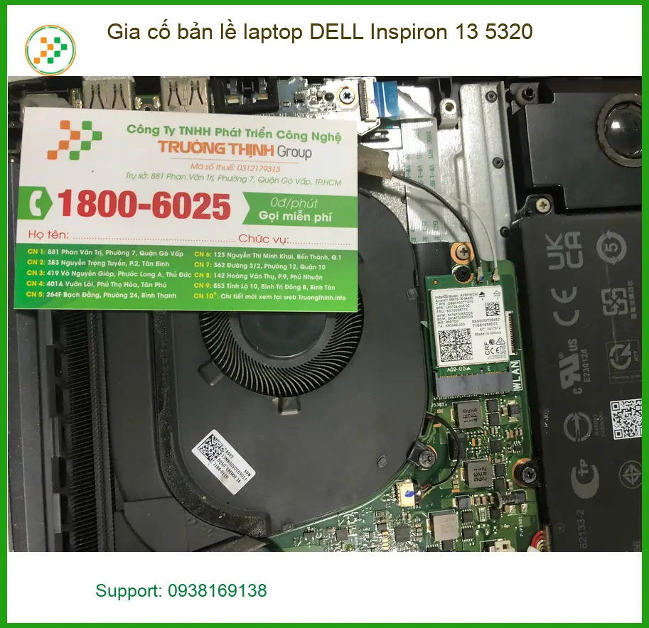 Tiệm gia cố bản lề laptop DELL Inspiron 13 5320 Quận Bình Tân - Chú Long ảnh thực tế 2