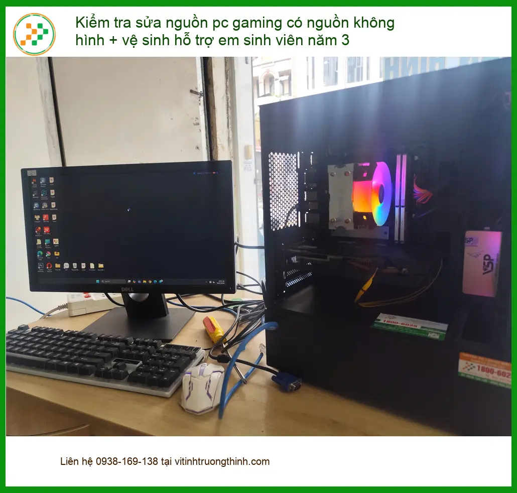 Trung tâm Sửa chữa nguồn pc gaming Phú Nhuận – Anh Phước lo đồ án