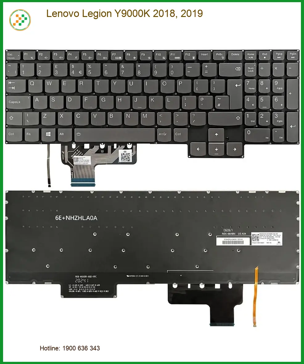 Bàn phím Laptop Lenovo Legion Y9000K - Trung Tâm Thay Gần Đây TPHCM