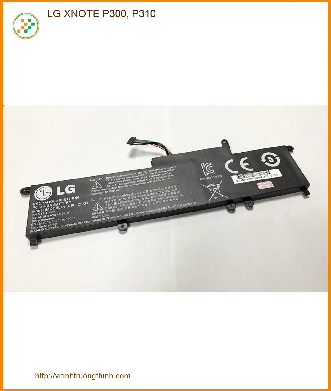 Pin Laptop LG XNOTE P300 P310 - Thay Lắp Tận Nơi Giá Rẻ TPHCM