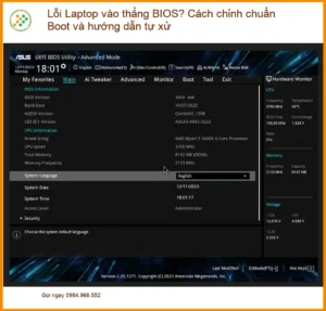 Thủ thuật Lỗi Laptop vào thẳng BIOS? Chỉnh Boot, tự xử lý