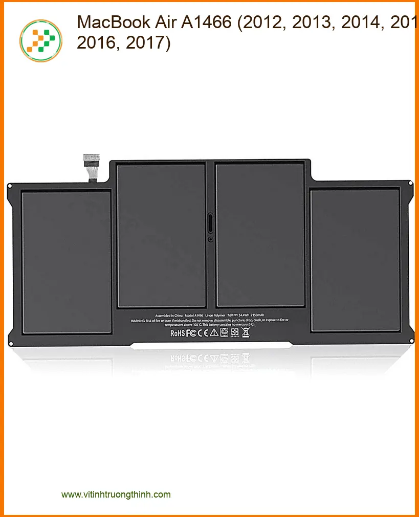 Pin Laptop MacBook Air A1466 - Thay Nhanh Tại TPHCM | Uy Tín Gần Đây
