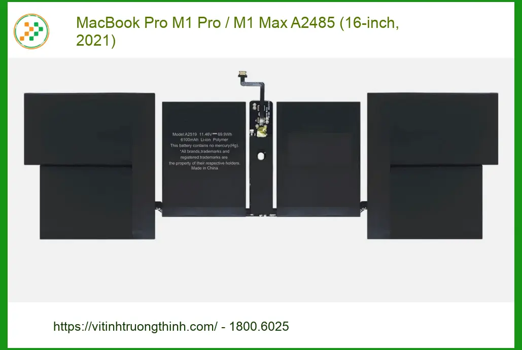 Thay Pin Laptop MacBook Pro M1 A2485 - Lấy Liền Tại TPHCM | Giá Rẻ
