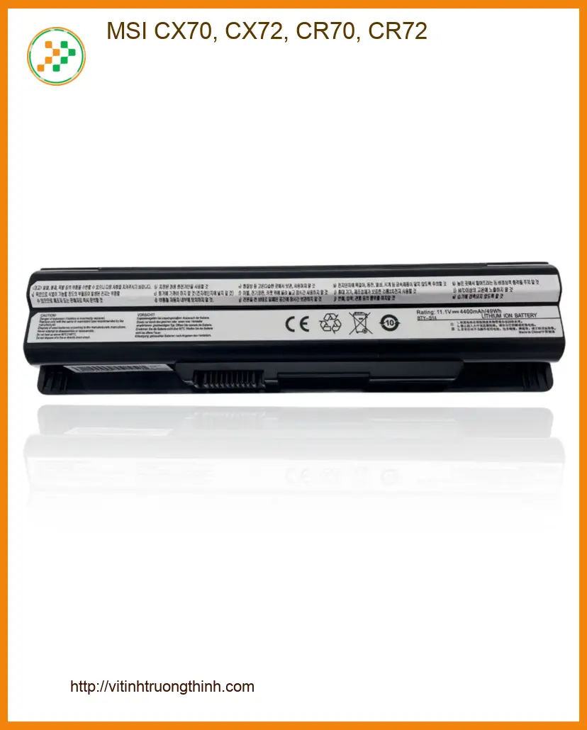 Pin Laptop MSI CX70 CX72 CR70 CR72 - Thay Pin Nhanh Gần TPHCM