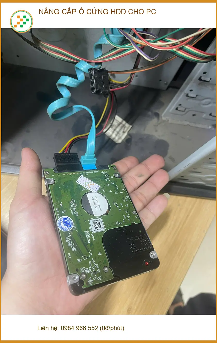 Bác Khang ở Thủ Đức muốn tăng tốc PC - Chỗ nâng cấp ổ cứng HDD giá rẻ ảnh thực tế 1