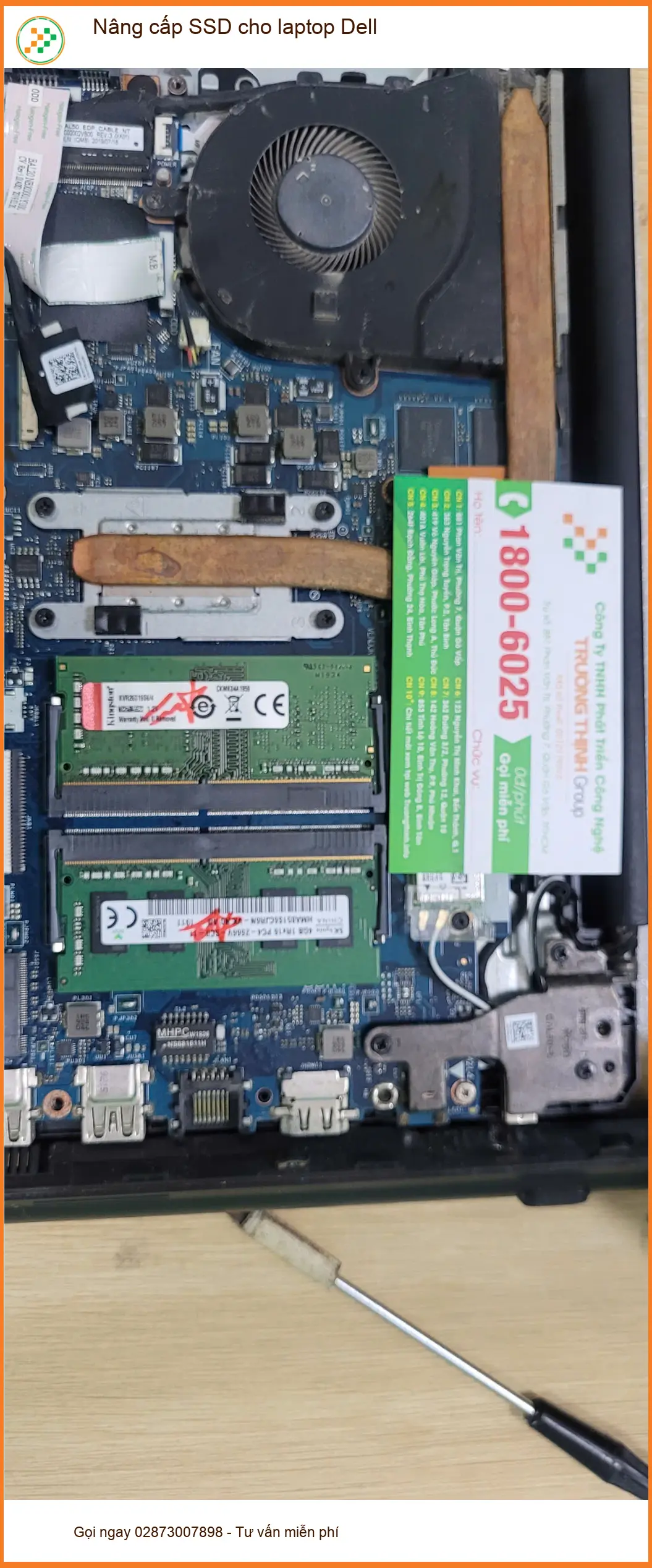 Chị Thanh Trúc nhân viên kinh doanh thường xuyên di chuyển - Nâng cấp SSD laptop Dell Quận Bình Tân lấy ngay