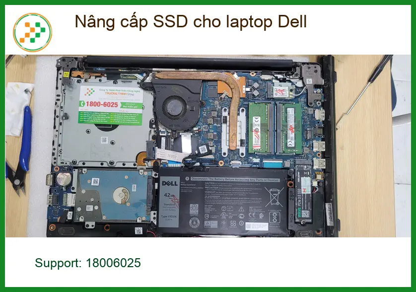 Chị Thanh Trúc nhân viên kinh doanh thường xuyên di chuyển - Nâng cấp SSD laptop Dell Quận Bình Tân lấy ngay ảnh thực tế 1
