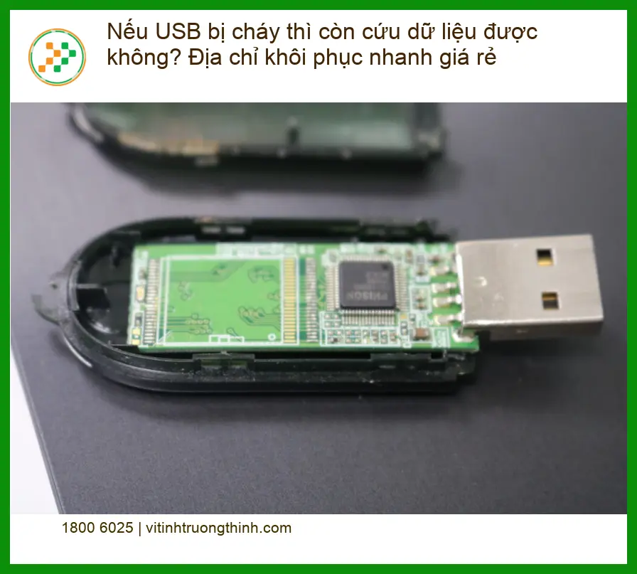 Khôi Phục Dữ Liệu USB Bị Cháy còn cứu được không? - Trung tâm TPHCM