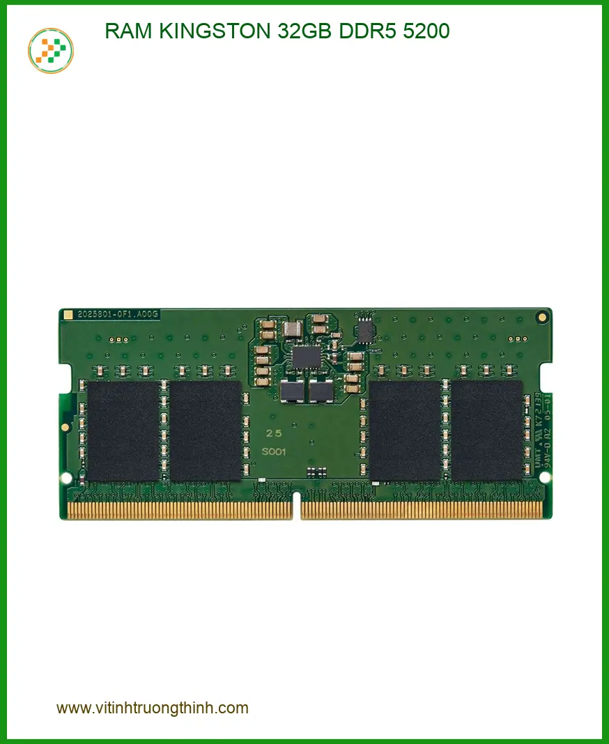 RAM Kingston 32GB DDR5 5200 - Nâng Cấp Laptop Lấy Liền TPHCM Giá Rẻ