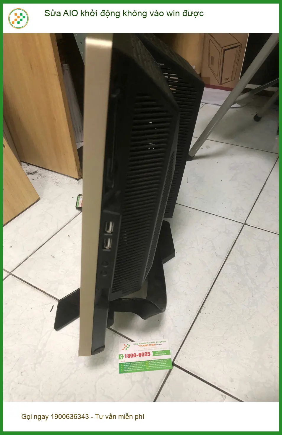 Cô Mai sửa AIO không khởi động vào win được tại Quận Bình Tân ảnh thực tế 1