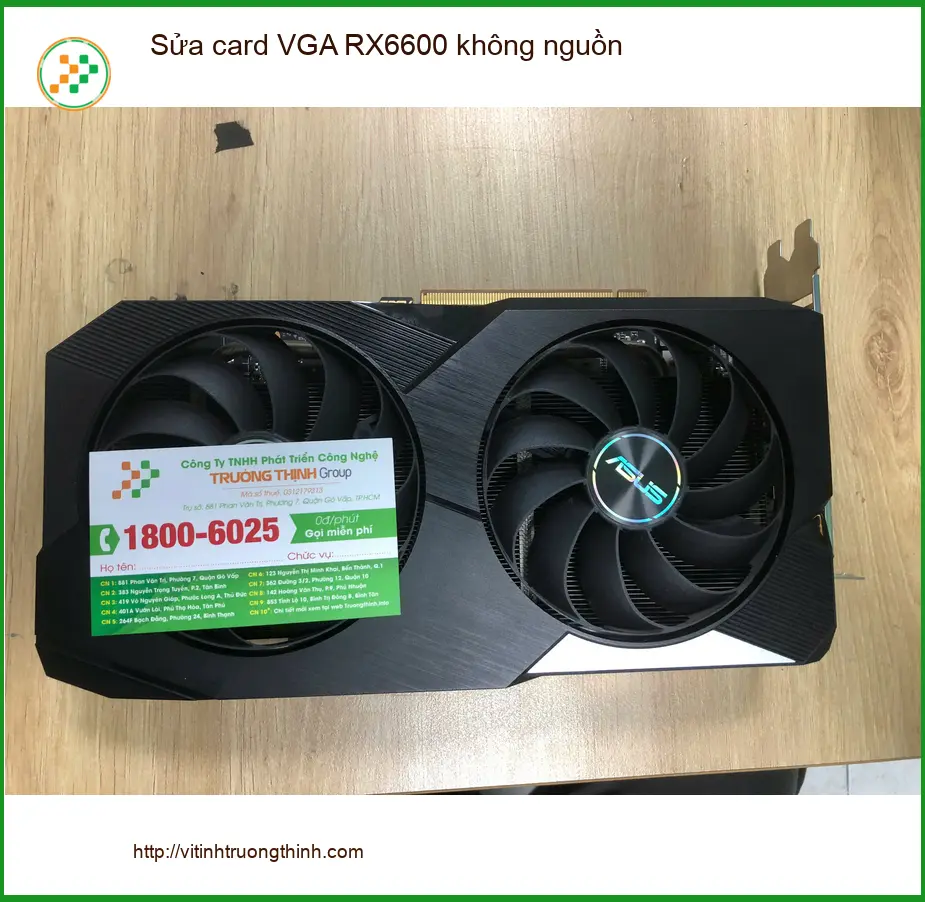 Bác Lập nhà thiết kế đồ họa tìm chỗ sửa card VGA RX6600 không nguồn Quận Bình Tân ảnh thực tế 1