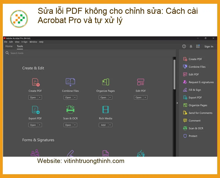 Sửa lỗi PDF không chỉnh sửa: Cài Acrobat Pro, tự xử lý - Hỗ trợ ngay