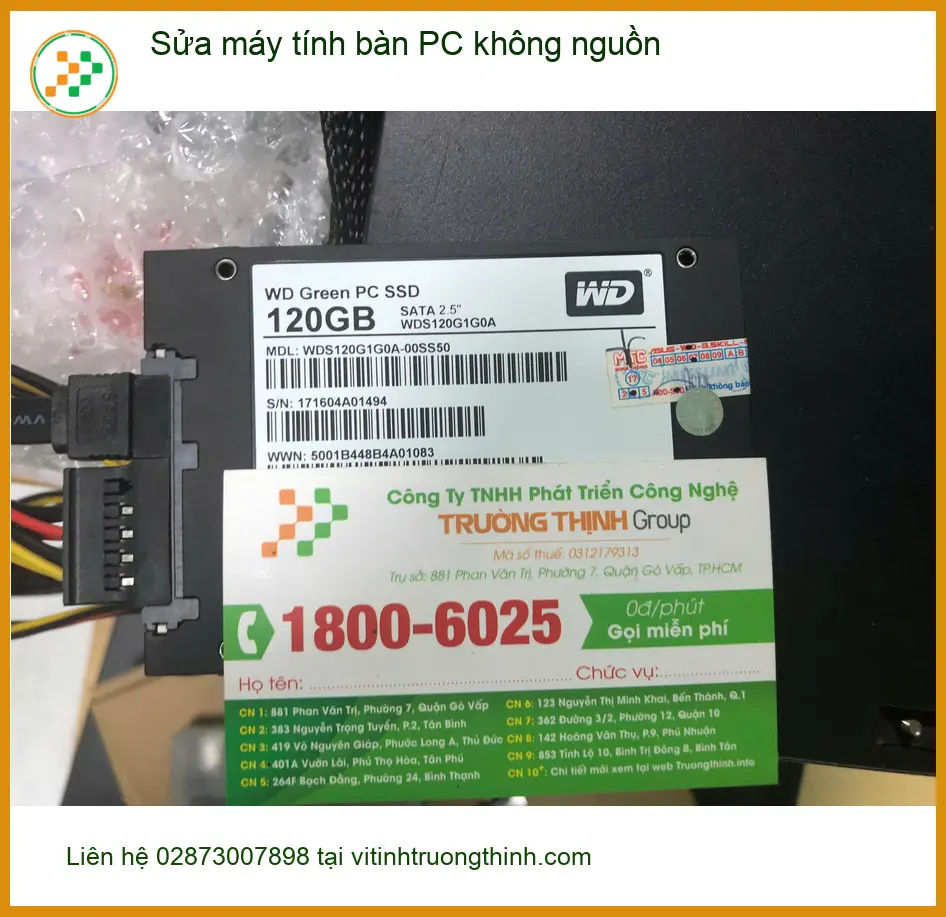 Chỗ sửa máy tính bàn PC không nguồn Quận Bình Tân - Anh Việt ảnh thực tế 2