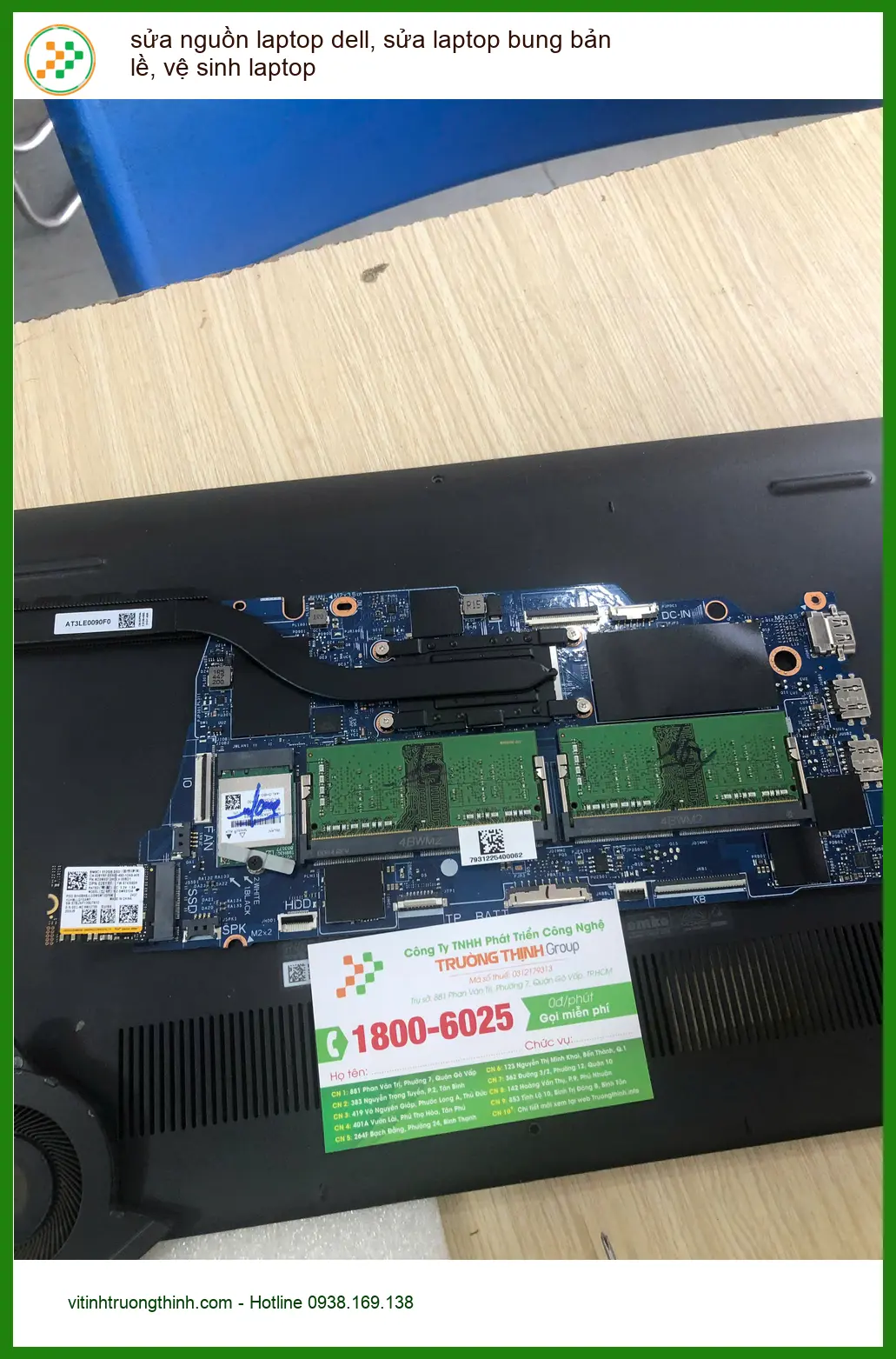 Chị Oanh freelancer tìm dịch vụ sửa nguồn laptop Dell Quận Bình Thạnh lấy ngay ảnh thực tế 1