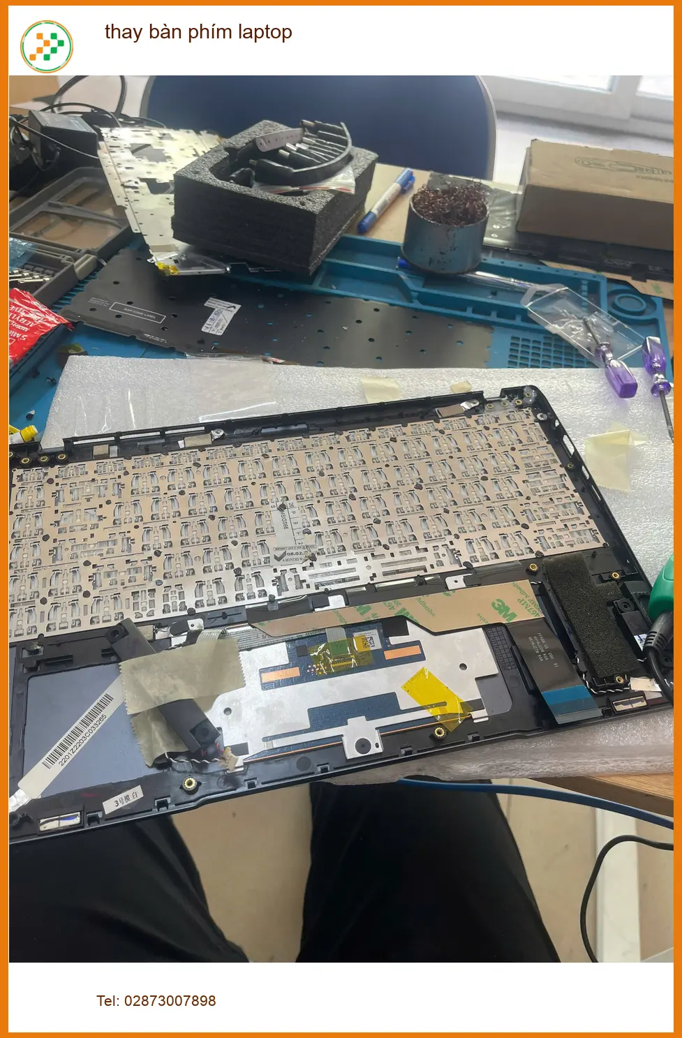 Em Vân sinh viên trường Luật tìm chỗ thay bàn phím laptop Quận Thủ Đức giá rẻ