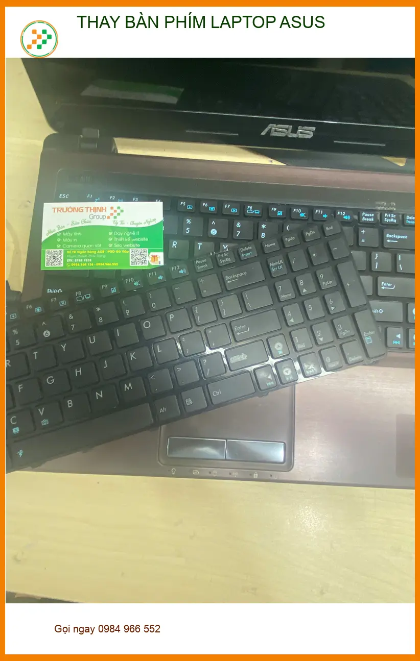 Anh Khải giảng viên Gò Vấp review dịch vụ thay bàn phím laptop Asus ảnh thực tế 1