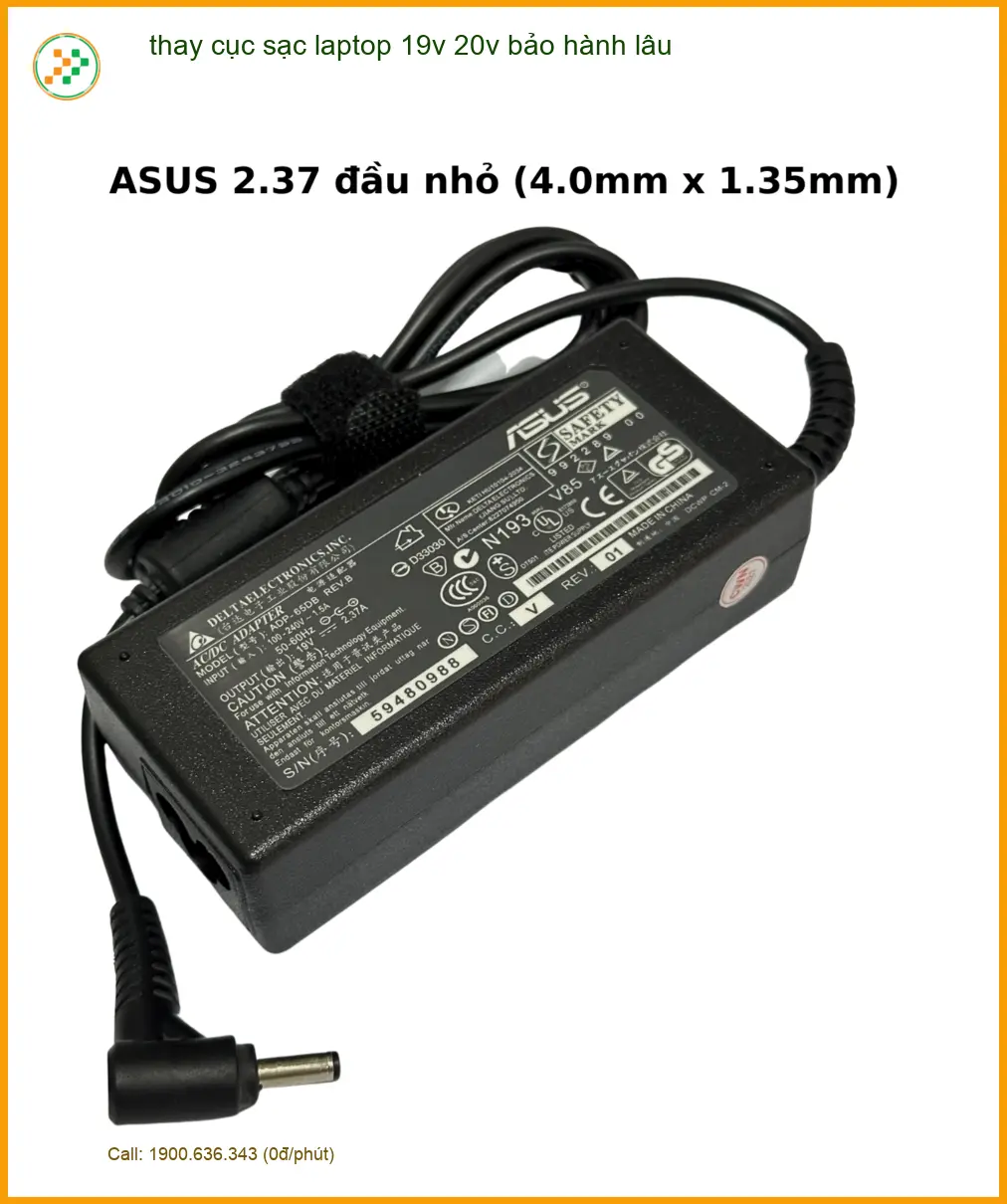 Sửa Laptop thay cục sạc 19v 20v TPHCM - Địa điểm thay lấy liền uy tín