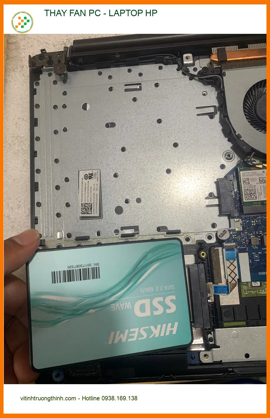 Anh Phước kỹ sư xây dựng review trung tâm thay fan laptop HP Quận Tân Bình lấy liền