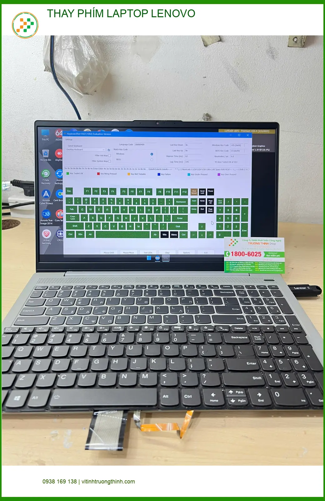 Anh Minh IT review: Thay phím laptop Lenovo Quận Gò Vấp giá tốt