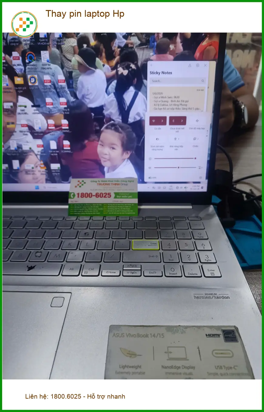 Anh Hoài kỹ sư gặp sự cố pin hao nhanh - Chỗ Thay pin laptop Hp Quận Tân Phú lấy ngay