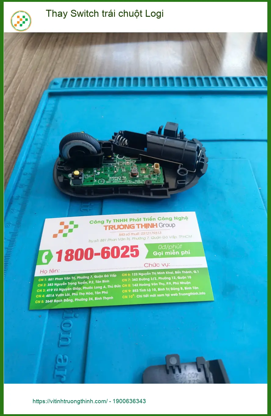 Anh Đức kiến trúc sư - Chỗ thay Switch trái chuột Logi Quận Tân Phú lấy ngay ảnh thực tế 1