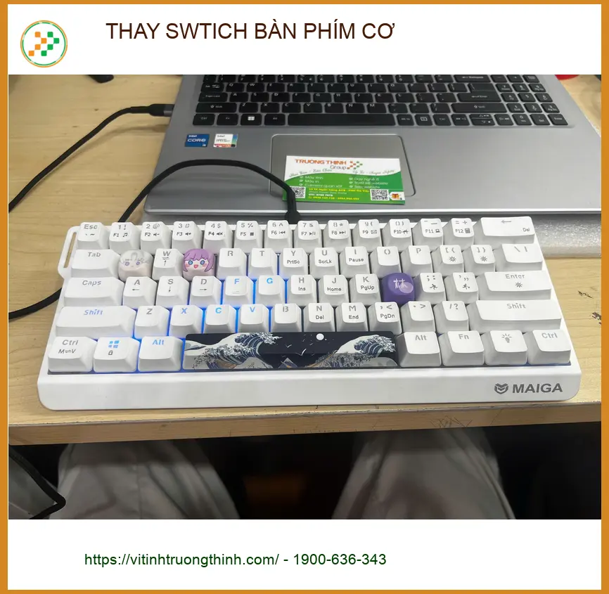 Anh Khoa lập trình viên review Địa điểm thay switch bàn phím cơ Gò Vấp ảnh thực tế 1