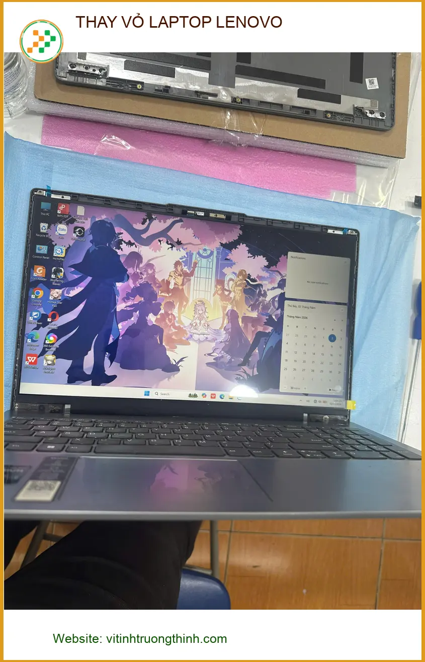 Chú Lợi thợ cơ khí tìm trung tâm thay vỏ laptop Lenovo Quận Gò Vấp uy tín lấy ngay ảnh thực tế 1