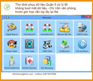 Khôi Phục Dữ Liệu Quận 5 – Thợ Cứu File Không Boot Gấp Lấy Liền