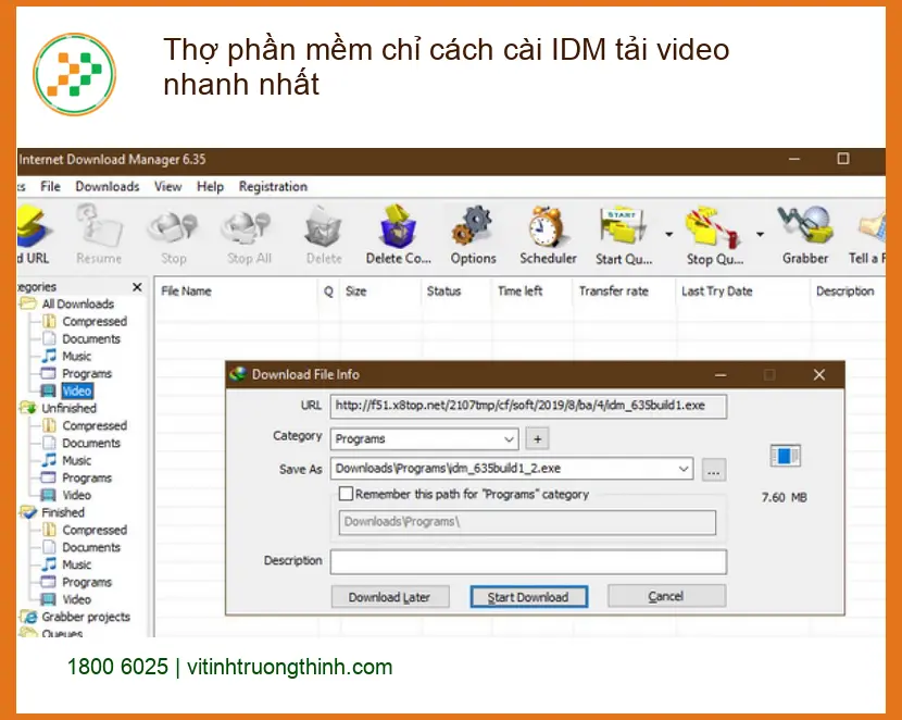 Thủ thuật Phần mềm Thợ phần chỉ cách cài IDM tải video nhanh nhất - Gấp