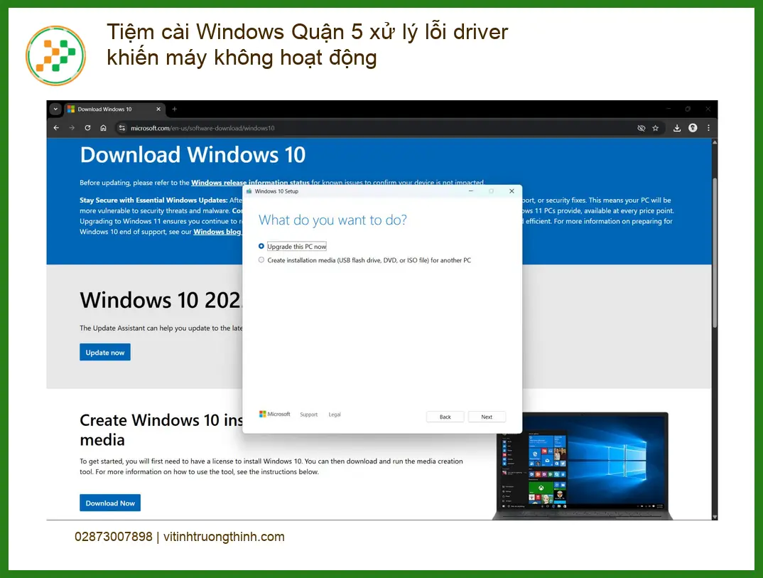 Windows Tiệm cài Quận 5 xử lý lỗi driver - Dịch vụ tận nơi uy tín